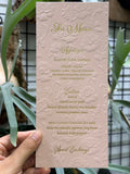 Custom 350 pcs Menu Cards for Paperie Press NY